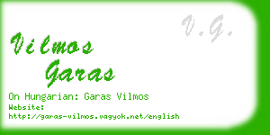 vilmos garas business card